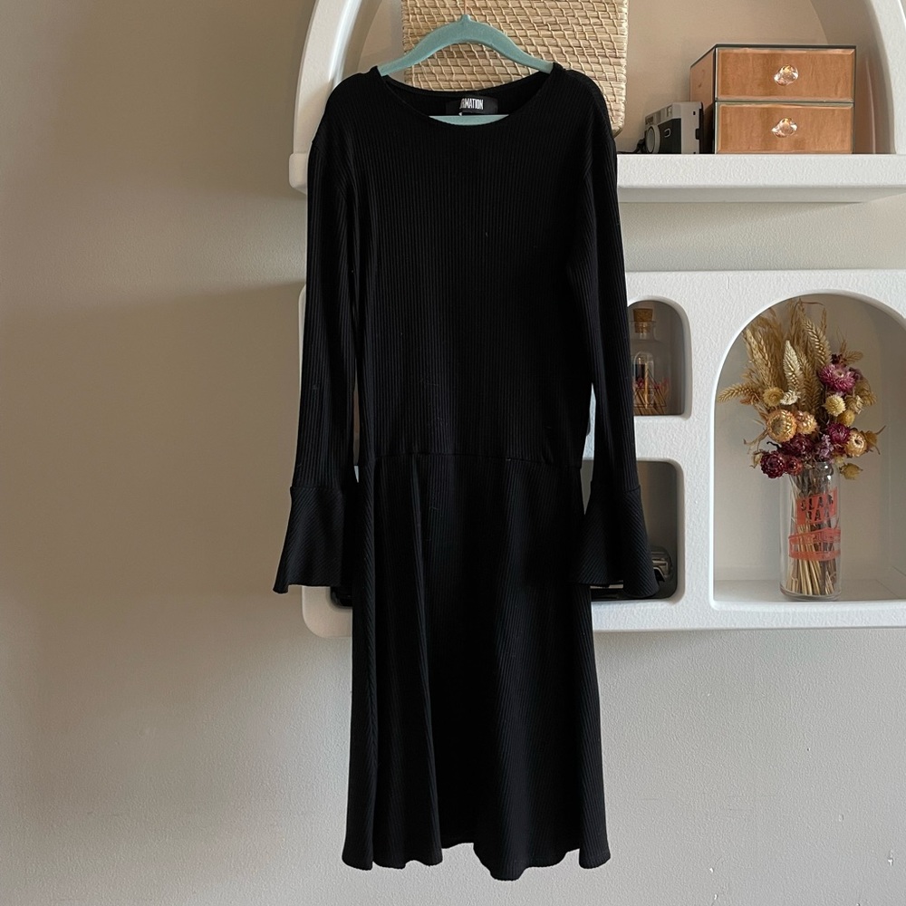 Reformation Bell Sleeve Dress